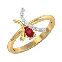 Yellow Gold Alaina Diamond Ring For Engagement