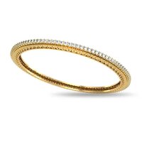 14K Yellow Gold Anokhi Diamond Bangle