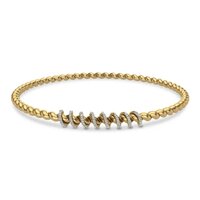 14K Yellow Gold Aachal Diamond Bangle