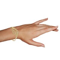 14K Yellow Gold Aroma Diamond Bangle