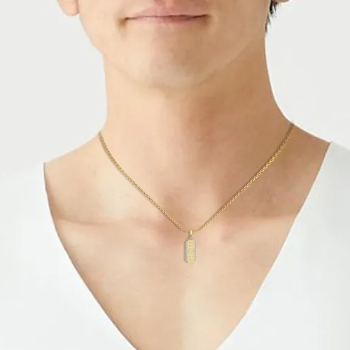 Yellow Gold Aliquippa Diamond Pendant