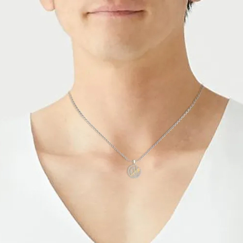 White Gold Arthur Diamond Pendant
