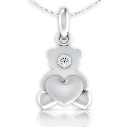 925 Silver Bear Cub Kids Pendant Gender: Women