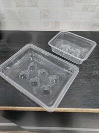 6 / 12 / 24 Pc Ladoo Tray - Color: Transparent