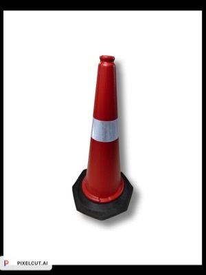Road Safety Cone - Plastic | Commercial Use Power-Free Functionality Highly Visible Design