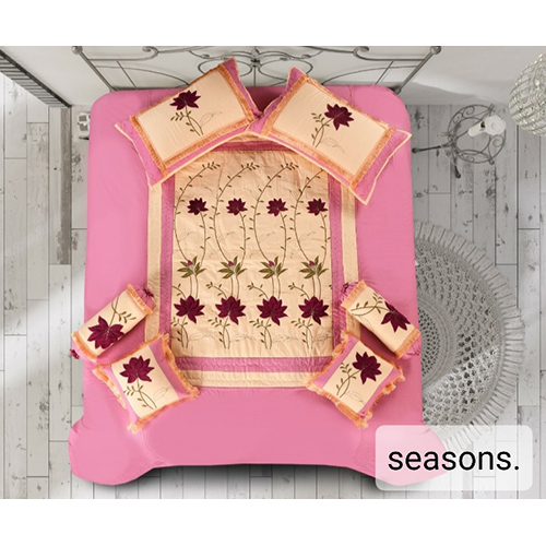 Pink Designer Bed Cover Set