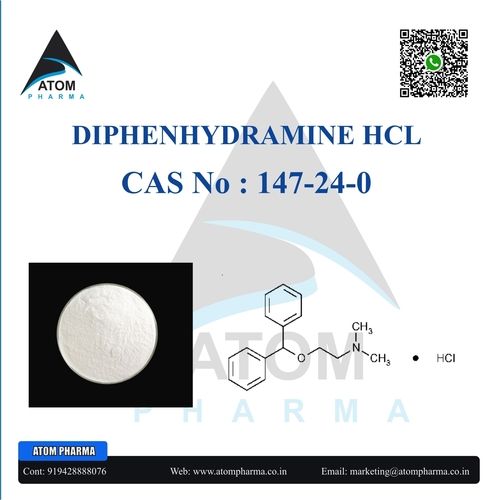 Diphenhydramine Hcl Api Cas No: 147-24-0