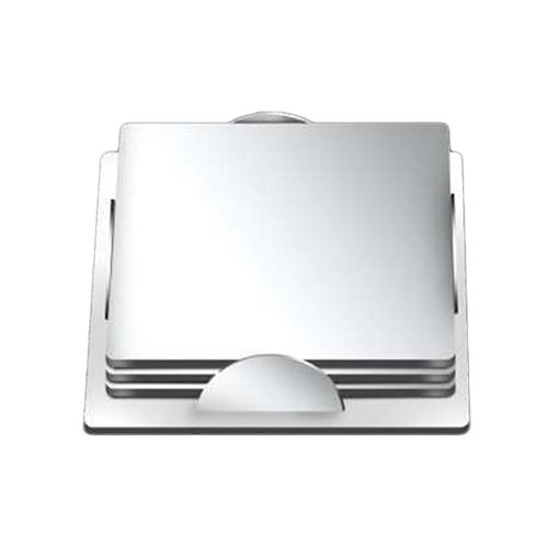 Silver Tea Square Coaster