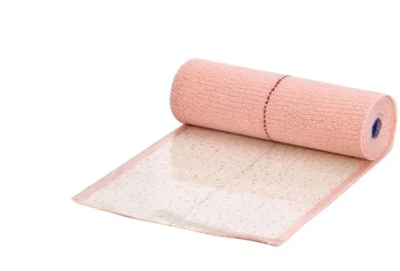 Adhesive Plaster Bandage - Polyester Material, 10 cm x 2 m Size, Skin Color | Disposable, Easy to Wrap, High Mobility Support
