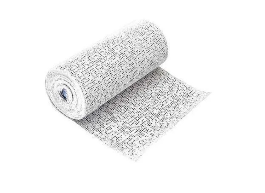 POP Bandage - Gauze Fabric, 10-15 cm Width, White Color | Disposable, Medical-Grade, Non-Waterproof, Soft, Breathable Wound Dressing