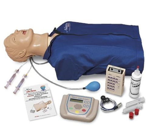 Life form Advanced Airway Larry Torso with Defibrillation Features ECG Simulation and AED Training