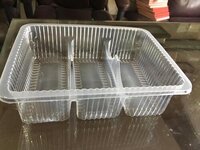 Biscuit Tray - 500gm Capacity, 140x190mm Size | Eco-friendly, Transparent Pp Material, Disposable Design