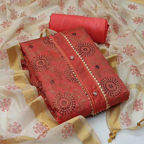 Chanderi Dress Material