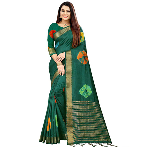 Formal Green Silk Saree