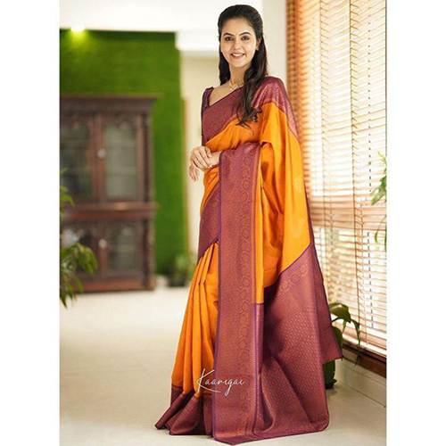 Traditional Designer Lichi Silk Saree