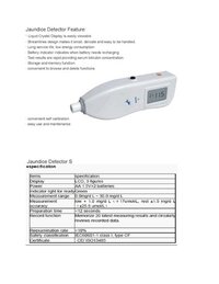 Jaundice Meter (bilirubin Meter) - Portable, Easy-to-use Design | Reliable Performance For Accurate Bilirubin Measurement