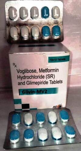 GLIMEPIRIDE 2 METFORMIN 500 SR VOGLIBOSE 0.2