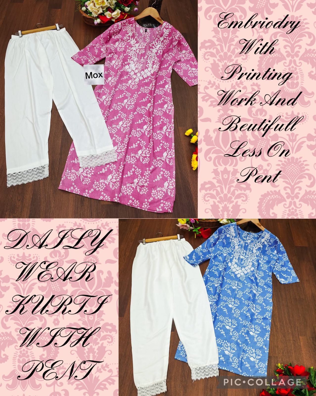 Chaaru Pink Rayon Kurti