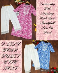 Chaaru Pink Rayon Kurti