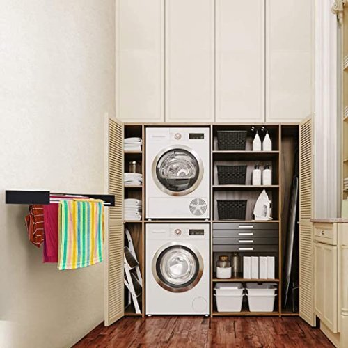 Drying Rack Cum Hanger Towel Bathroom Rack Foldable Cloth Hanger