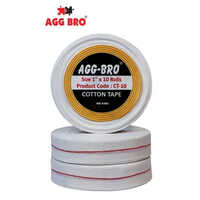 Cotton Webbing Tape - 25-50 Mm Width, 20-40 M Length | Strong Cotton Material, Single-sided Solvent Adhesive, Tamper-proof Packaging