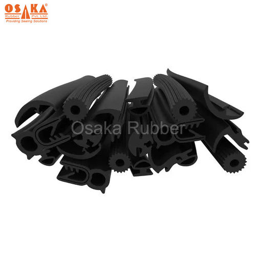 Black Extruded Rubber Profile