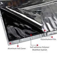 Bituminous Membrane - Bitumen Material, 10 M Roll Length, Black Color | Waterproof, Uv Resistant, Self-adhesive And Torch-applied Options