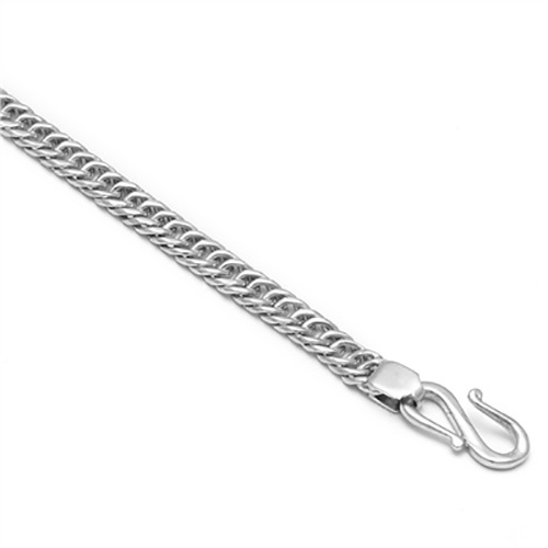Mens Handsome Platinum Double Curb Chain