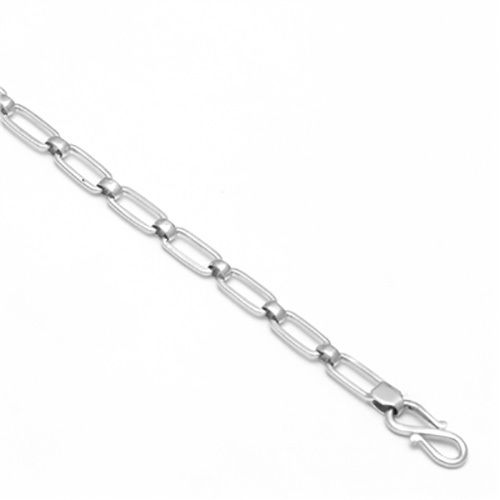 Mens Long And Short Link Platinum Chain