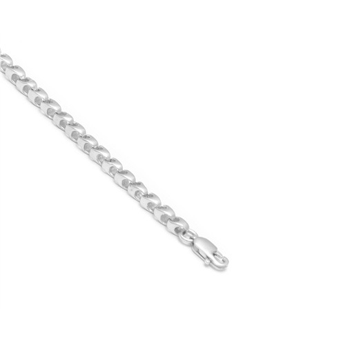 Platinum Rounded Link Chain