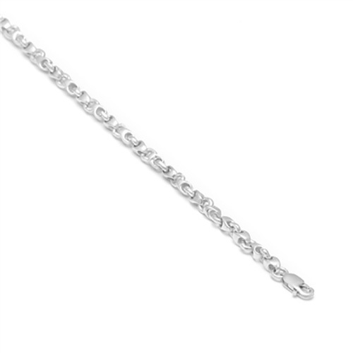 Platinum Fancy Silver Chain