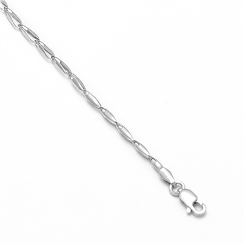 Mens Open Link Platinum Chain