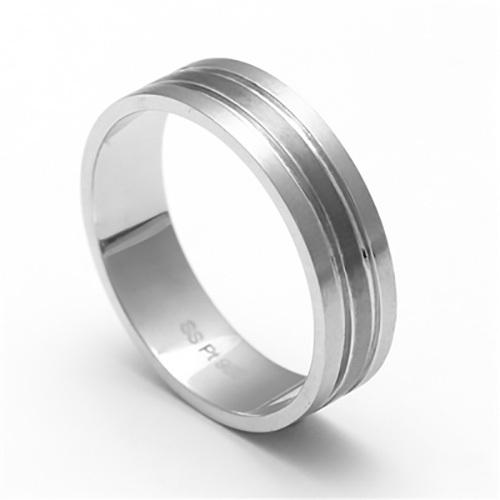 High Black Platinum Classic Ring