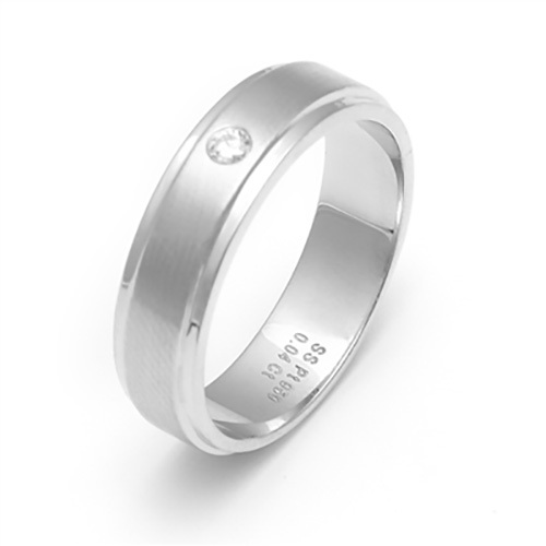 Platinum Presents Diamond Studded Ring