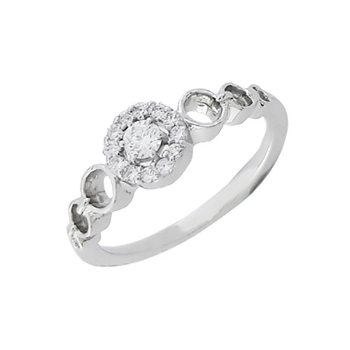 Platinum Halo Engagement Rings