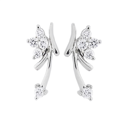 Platinum Diamonds Studded Earrings