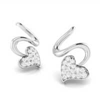 Silver Beautiful Platinum Earrings