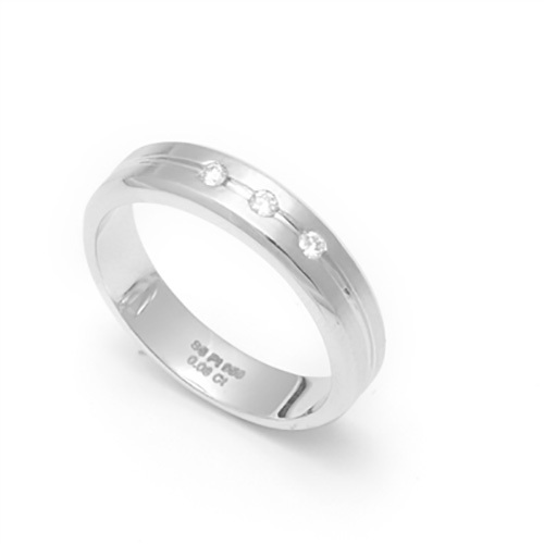 Platinum Diamond Studded Ring