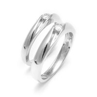 Platinum Handcrafted Couple Ring