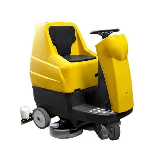 Yellow And Black Floor Scrubber Dryer Machine