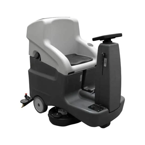 Black Ride On Scrubber Dryer Machine