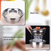 Drain Basket Vegetable Cutter  3 In 1 Kitchen Multipurpose Julienne Grater
