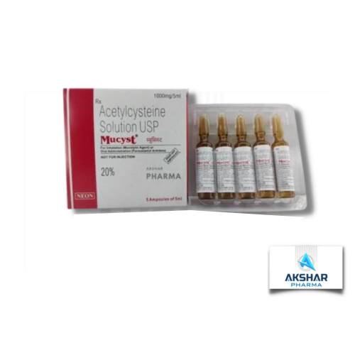 Mucyst 5 Ml Injection - Physical Form: Liquid