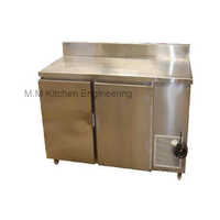 Silver Work Table With Freezer