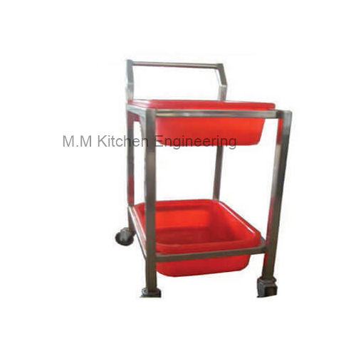 Stainless Steel Waste Collection Trolley