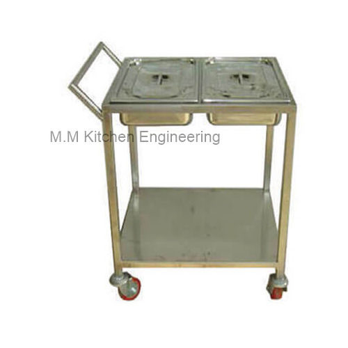 Food Trolley - Stainless Steel, Different Size | Ideal For Hotel Use, Durable Steel Design