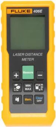 Yellow Fluke 408 Laser Distance Meter