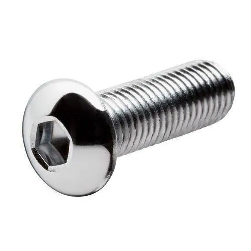 Stainless Steel Button Head Screws - Color: Silver