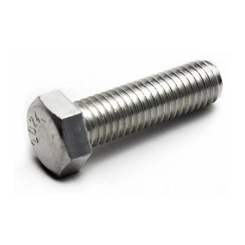 Silver Threaded Hex Bolt