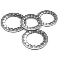 Stainless Steel Serrated Washer - M3 To M64 Size Range | Silver Round Shape, High Structural Bolting Strength, Corrosion Resistant
